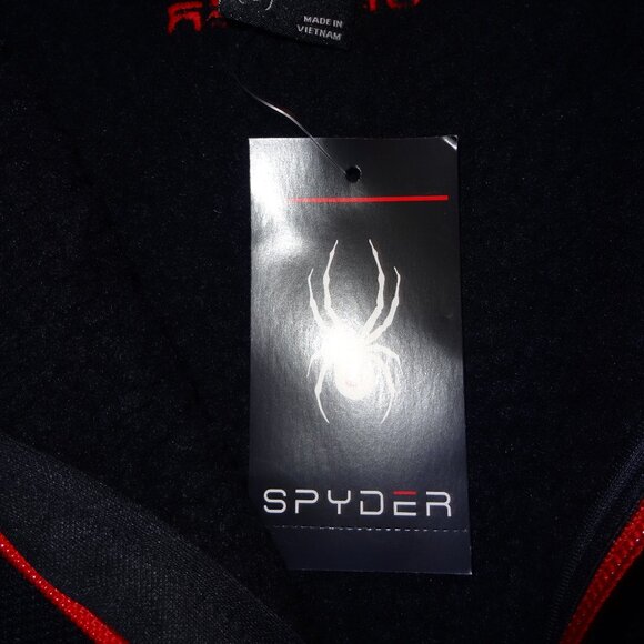 NWT Spyder Men's Core Sweater Heavy Weight Black Full Zip Jacket Size Medium - Picture 5 of 8